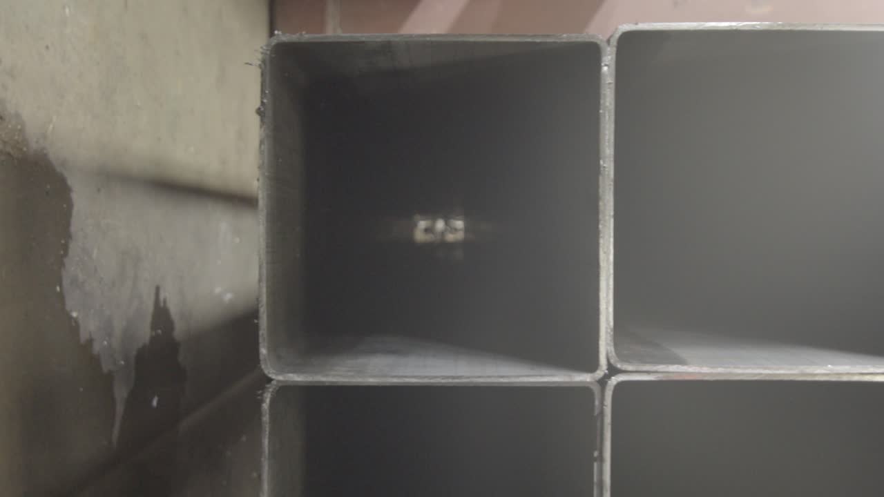 Stacked Square Steel Tubes