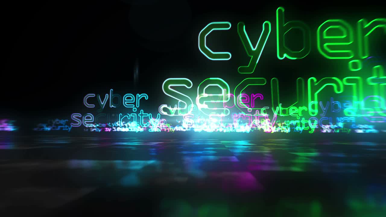 Cyber security abstract loopable hyperspace animation