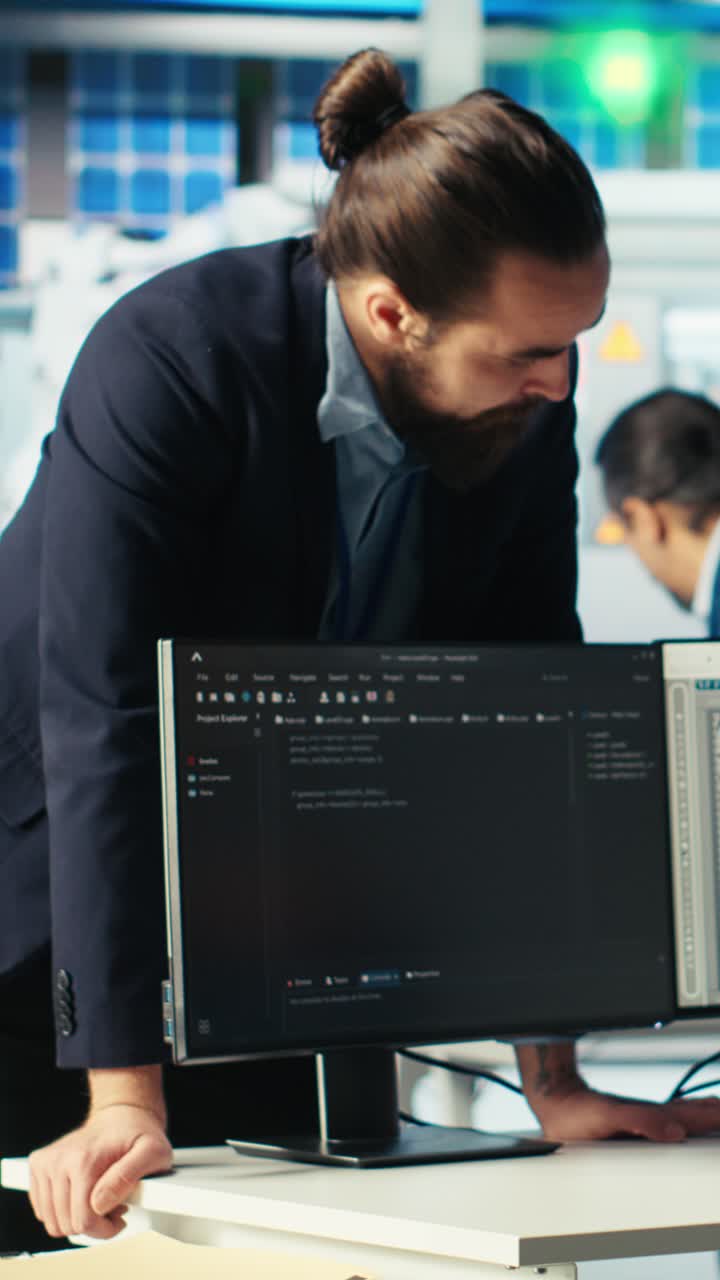 Vertical Video Photovoltaics Factory Admin Coding, Presenting Progress To Manager