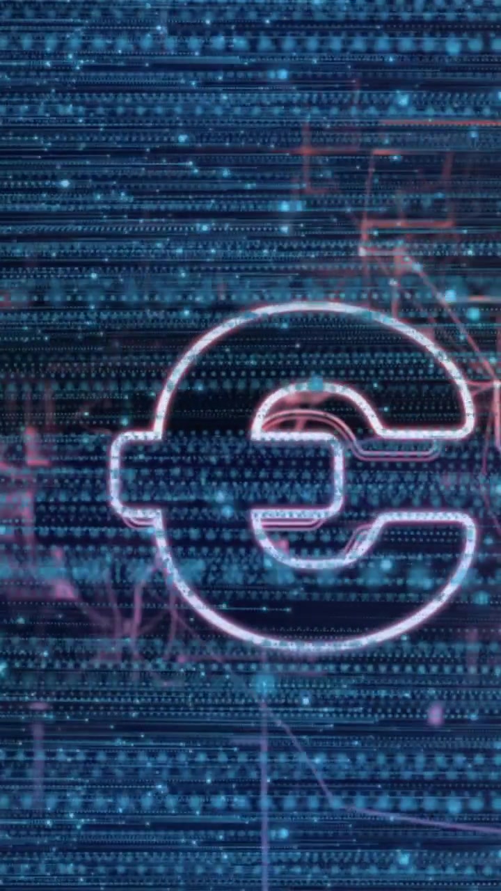 Video digital que muestra negocios globales y networking con estelas de luz dinámicas.