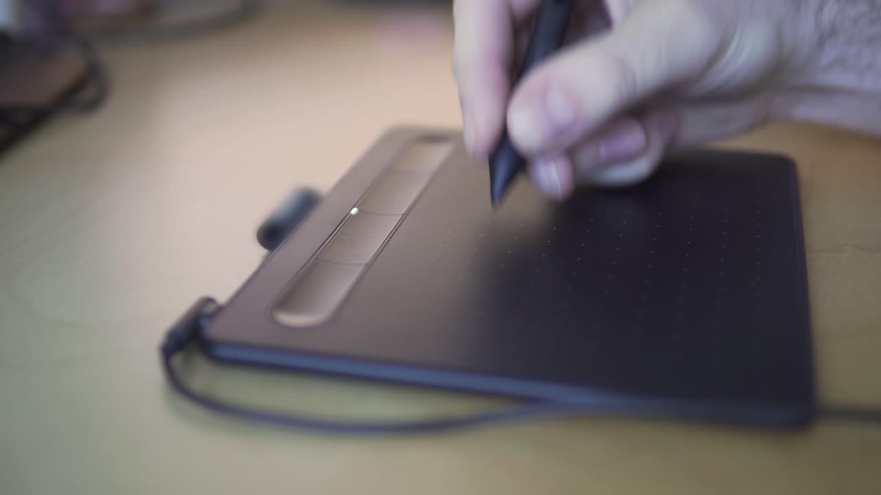 그래픽 태블릿에서 도면의 이동 보기