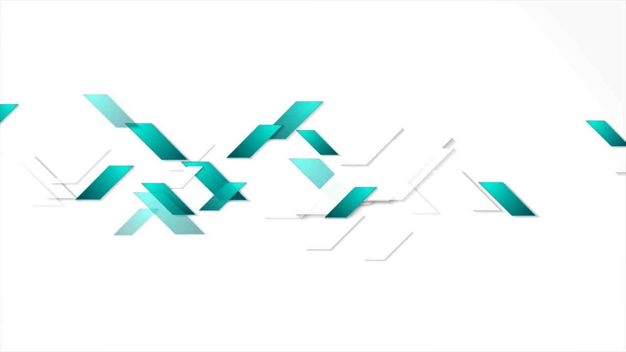fondo de movimiento abstracto geométrico de tecnología turquesa y gris