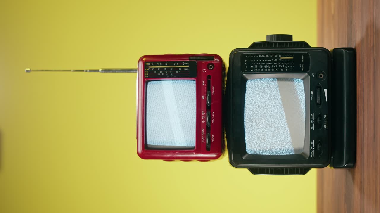 Two Vintage Portable Televisions