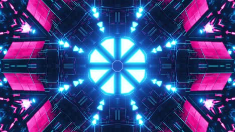 blue and purple start burst with black background kaleidoscope pattern vj loop 4k relaxing ambient meditation visuals