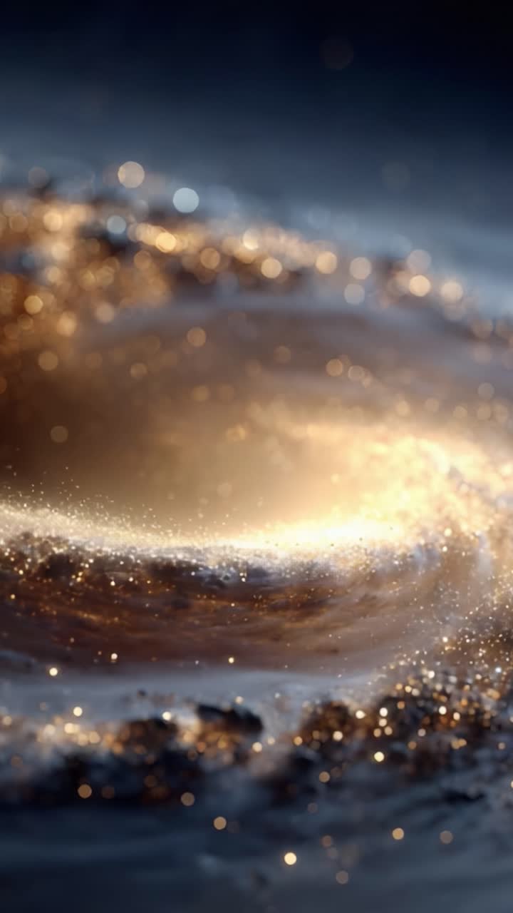 A Captivating Cosmic Journey Through a Majestic Spiral Galaxy, Showcasing Brilliant Stars and Swirling Cosmic Dust in a Mesmerizing Dance of Light and Color