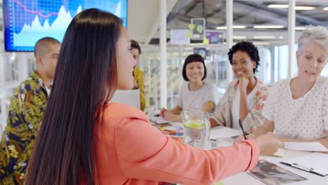 creatives meeting in a modern office