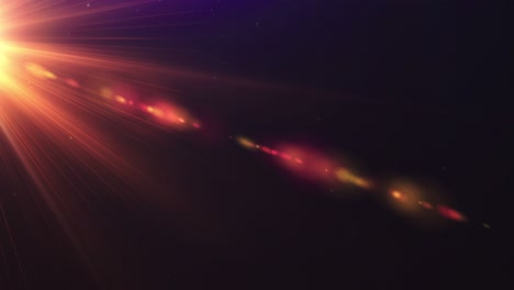 hermoso movimiento de rayos de luz en el espacio