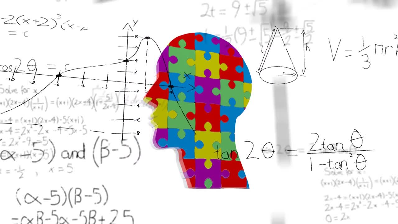 animación del cerebro con tecnología y procesamiento de datos