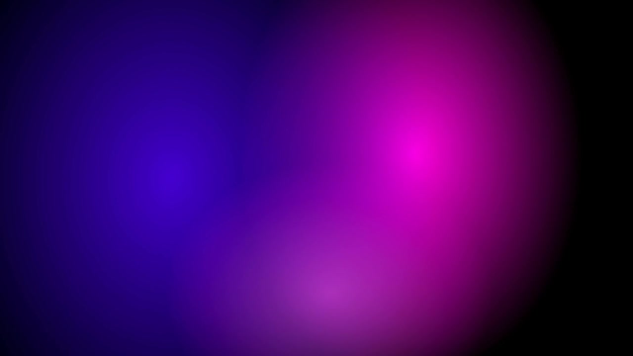 Sfondo astratto con sfere di luce blu e rosa pulsanti