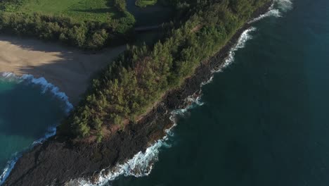 kauai hawaii mountains aerial drone view