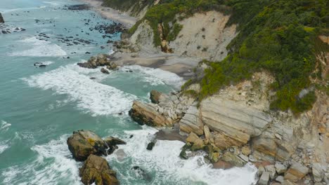 cliffs and rocks with water