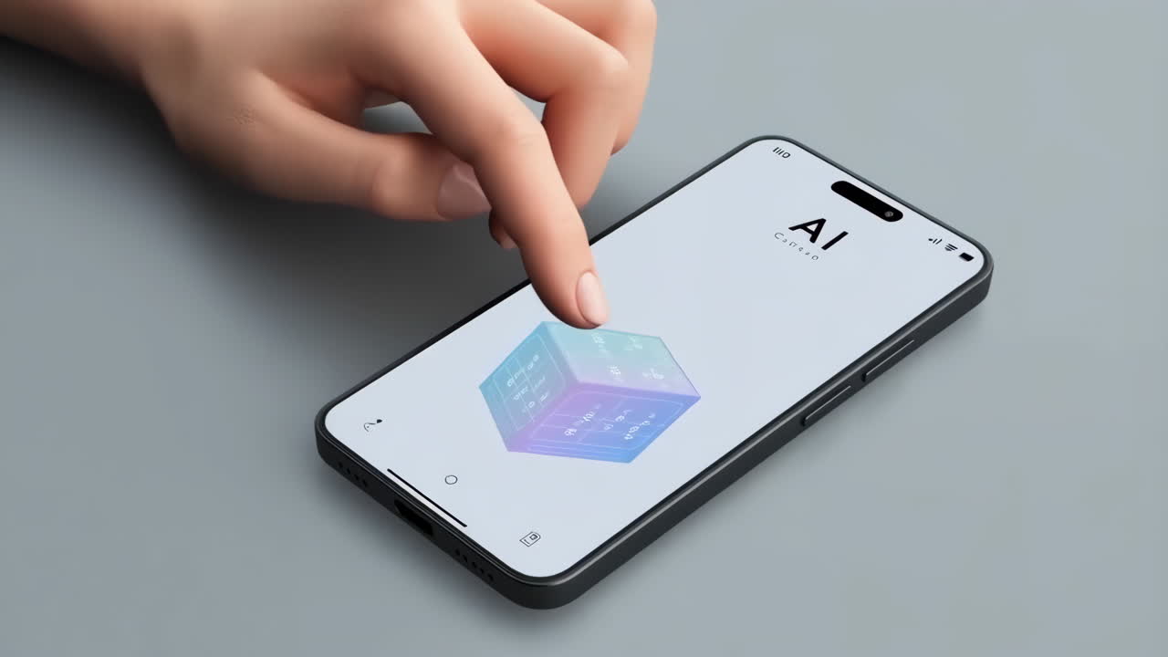Smartphone AI Touchscreen Interface