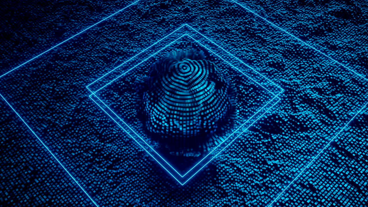 una cpu de inteligencia artificial futurista de 4k.