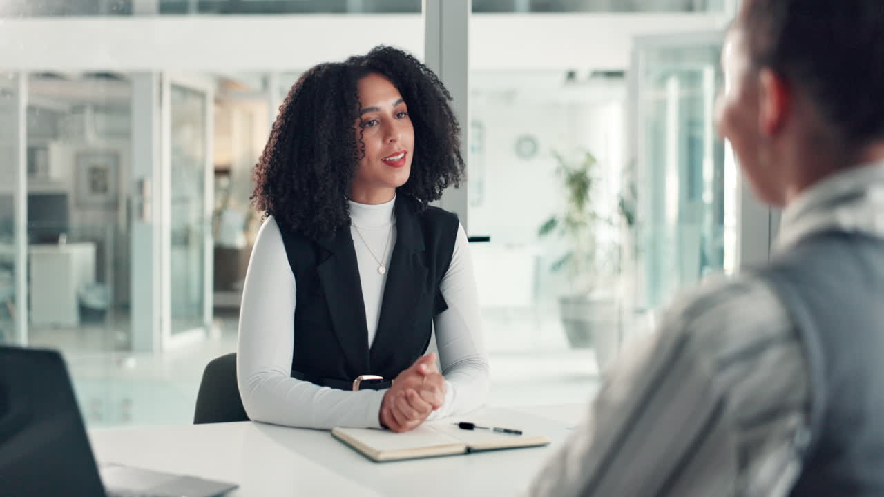 Business meeting and job interview