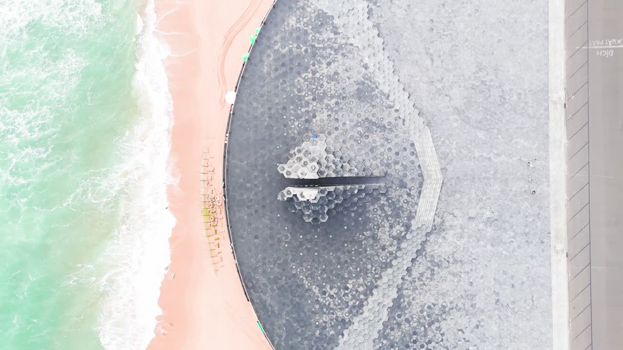 Aerial View Pedestal of the symbol of Tuy Hoa.