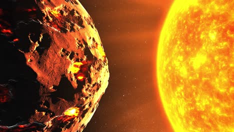 lava planet near a super hot sun