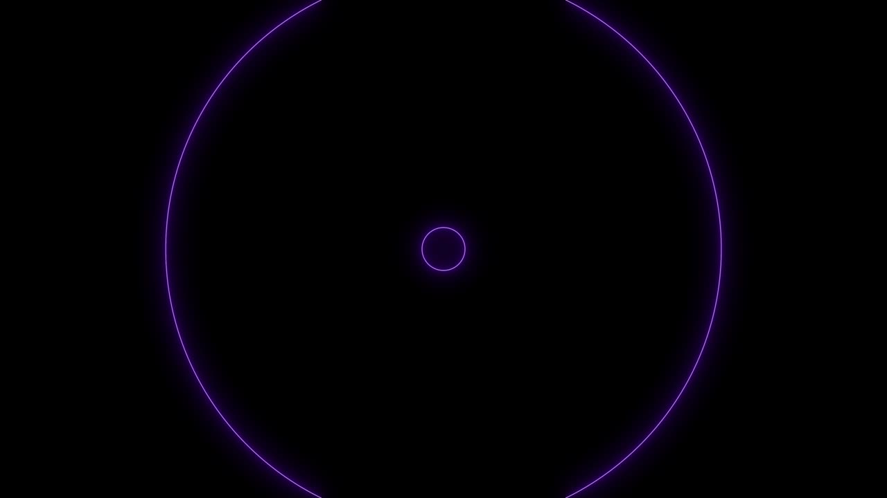 bucle de efecto de superposición de energía de círculo estrecho púrpura