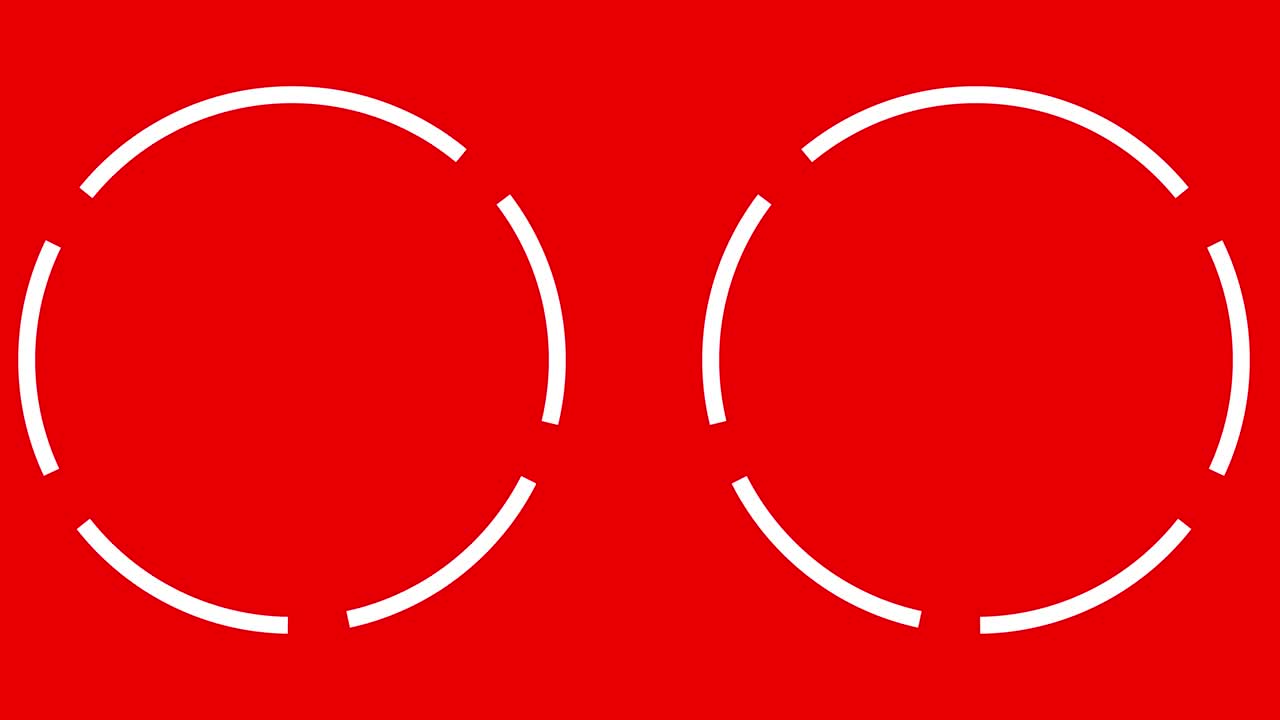 Circle rotation split pop animation motion graphics