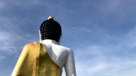 scenery of bhudda statue at buddhist temple