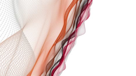 fantastic animation with particle wave object in slow motion and space for text, 4096x2304 loop 4k