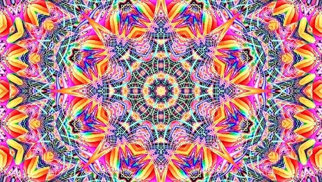 beautiful abstract kaleidoscope that shines, a radiant light that regulates the subtle movements