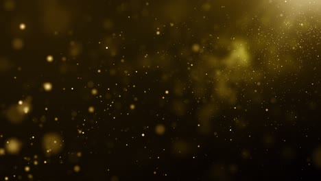 particles gold glitter bokeh award dust abstract background loop