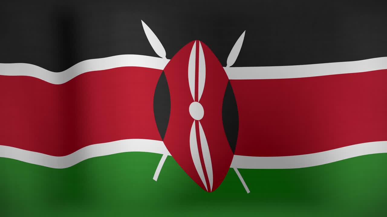 케냐의  ⁇ 발을 흔드는 애니메이션