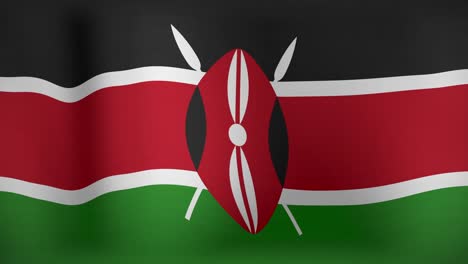 animation of waving flag of kenya