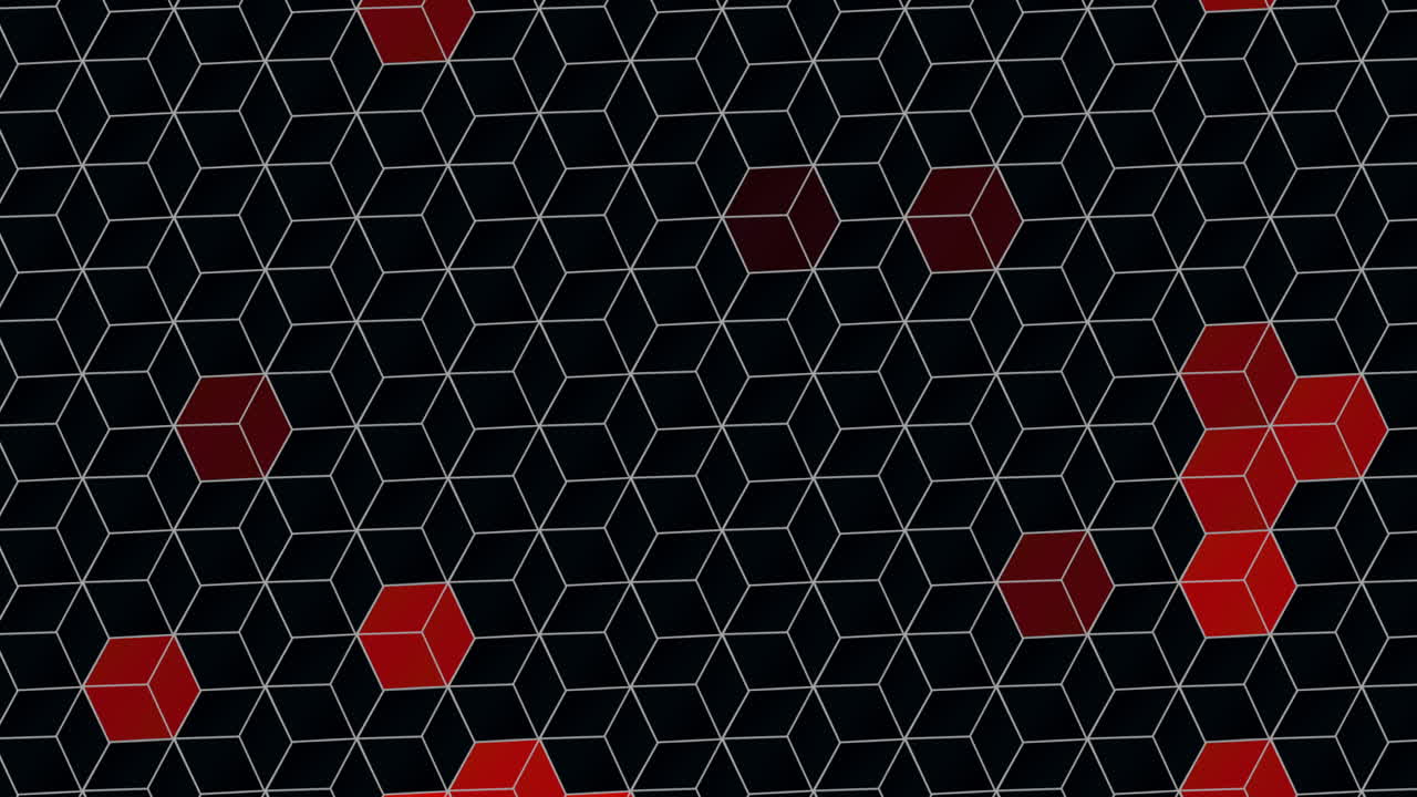 Motion cubes with abstract background 1
