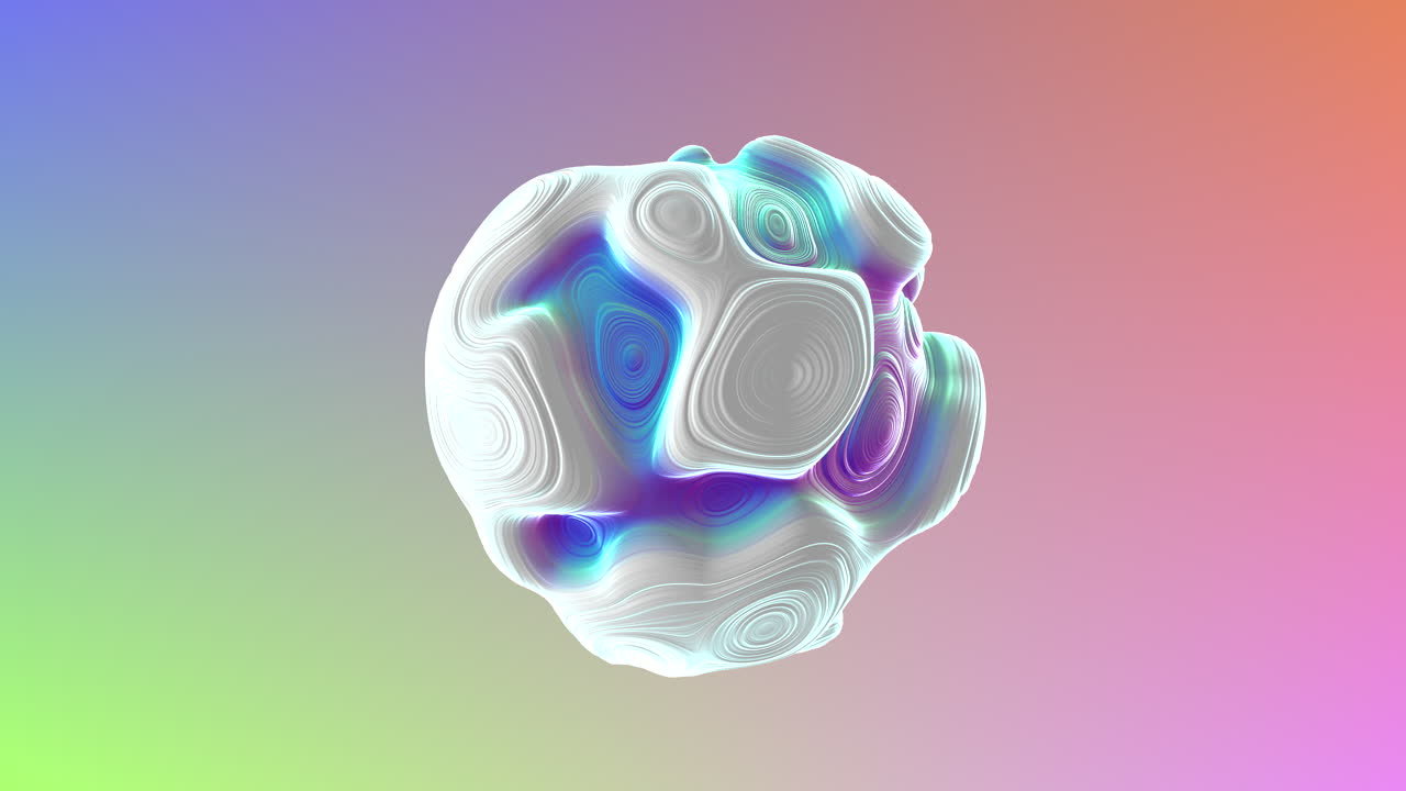 복잡한 3d 뇌 모델은 움직임과 감정을 드러니다.