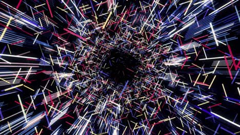 líneas de túnel abstractas y coloridas