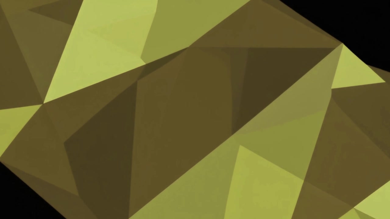 Abstract Geometric Polygon Shape Rotating Against a Black Background