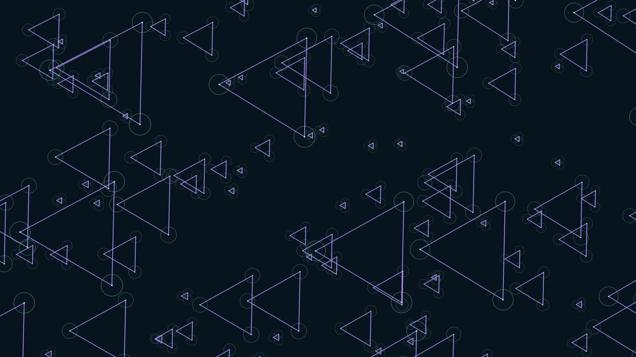 A Group Of Triangles On A Black Background