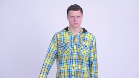 young handsome hipster man
