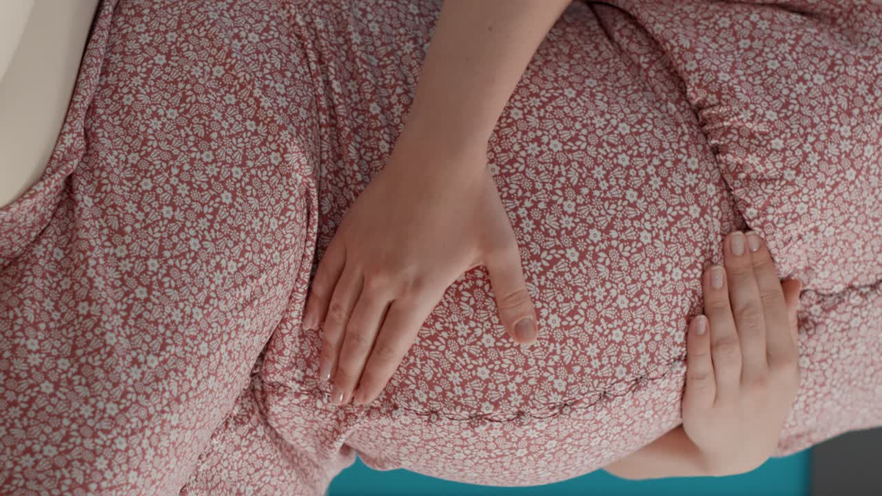 Pregnant patient attending checkup visit with obstetrician
