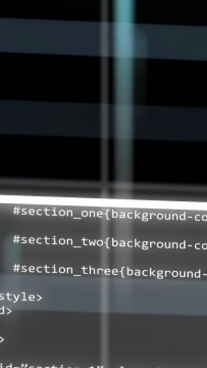 Vertical video: Cyan glow arising center starting columns, binary digits moving, showing grid data