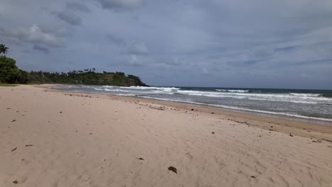 tropical exotic sandy shore beach indian ocean waves slow motion nature landscape