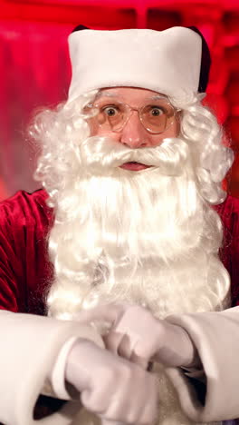 portrait of bearded santa claus