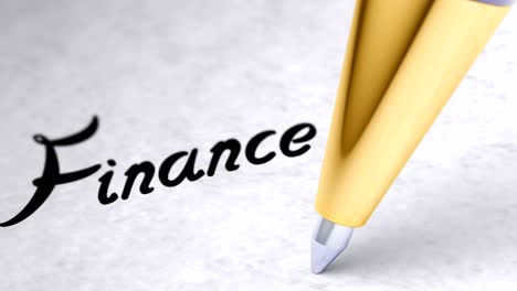 "finance" on the page. looping footage has 4k resolution.