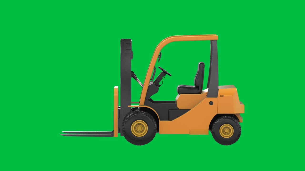 carrello elevatore a forchetta isolato