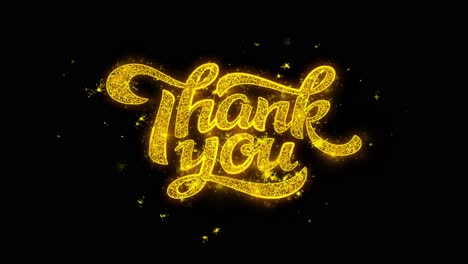 thank you sparkling text graphic