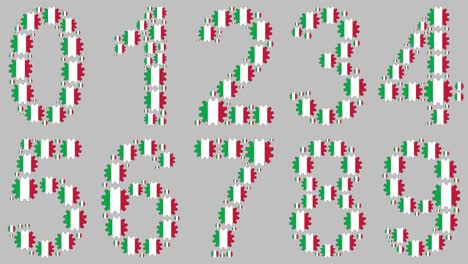 conjunto de números italianos