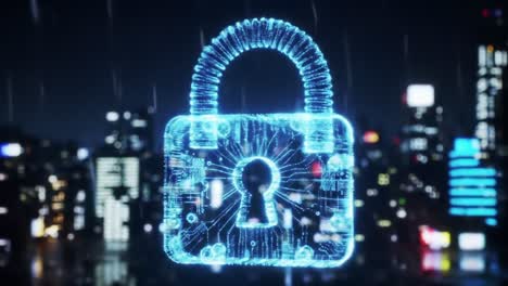 a futuristic digital visualization of a bottle against a cityscape at night, showcasing a blend of technology and artistry in neon lights