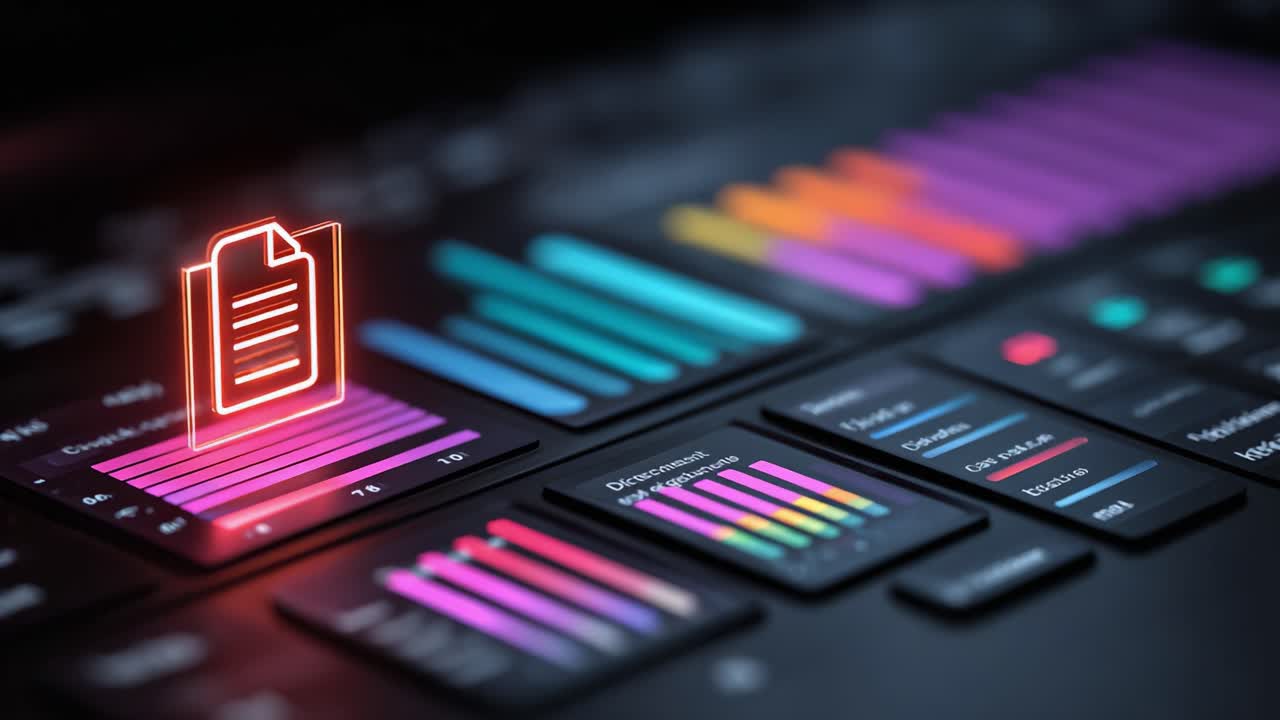 Dynamic Data Visualization: An Overview of Interactive Graphs and Charts Featuring Vibrant Color Schemes and Engaging User Interface Elements