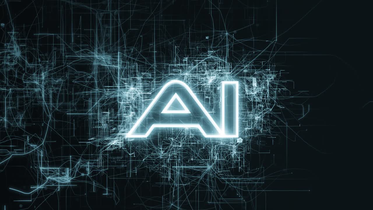 AI: Artificial Intelligence - Abstract Network Background