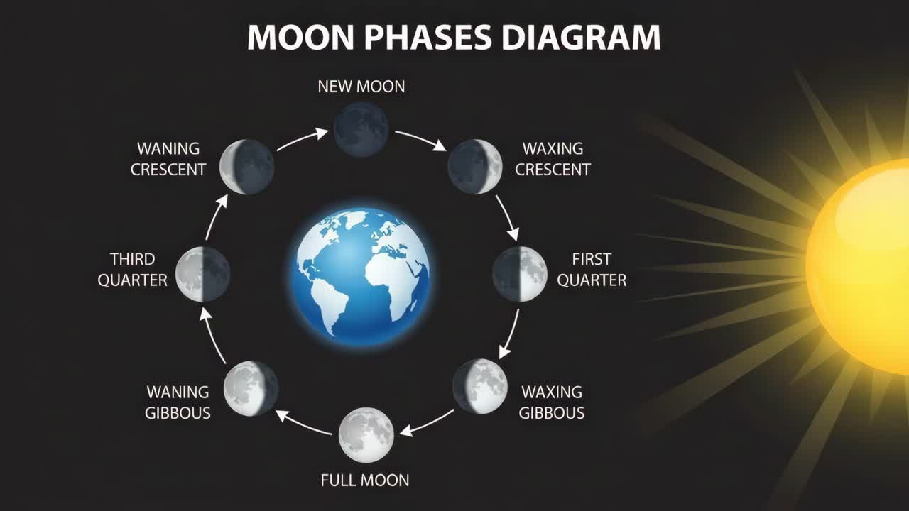 Moon Phases Diagram