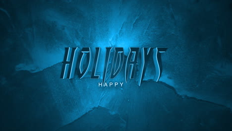 Felices-Fiestas-Monocromáticas-En-Degradado-Azul-Oscuro