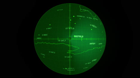 animation of a submarine radar