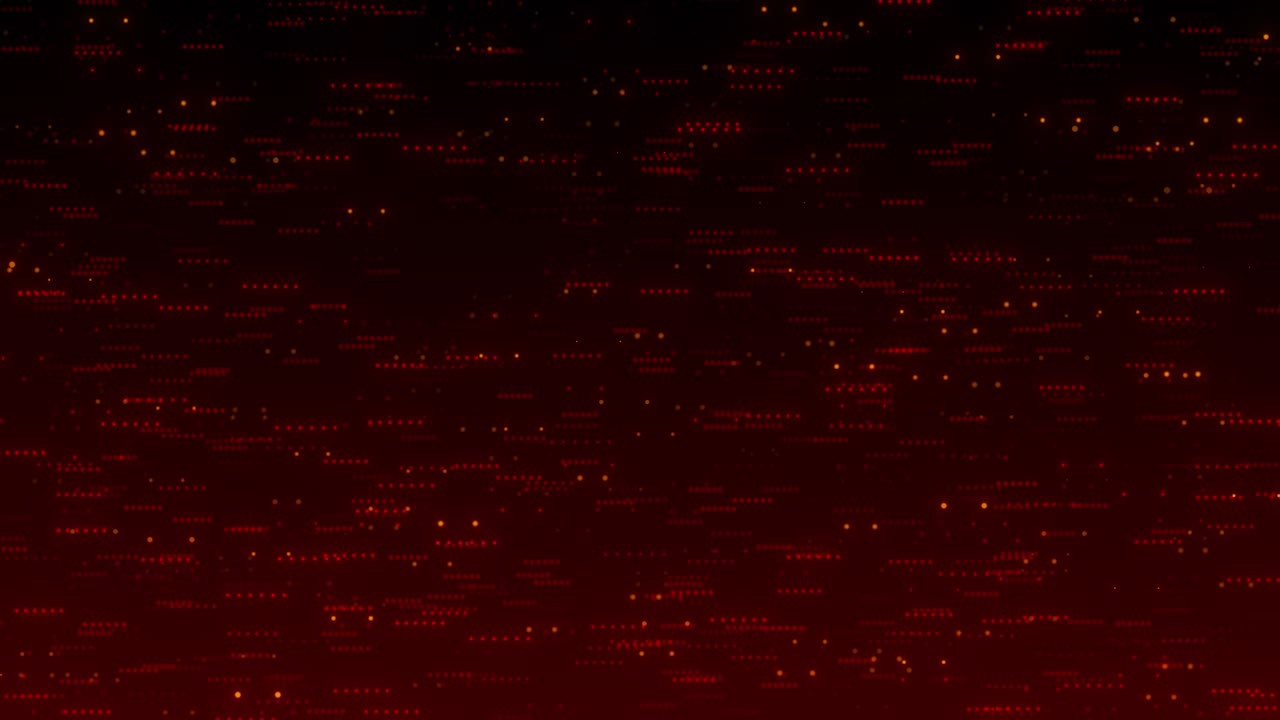 Abstract Red and Orange Glowing Dots Pattern