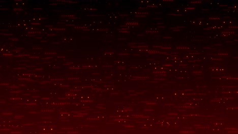 abstract red and orange glowing dots pattern